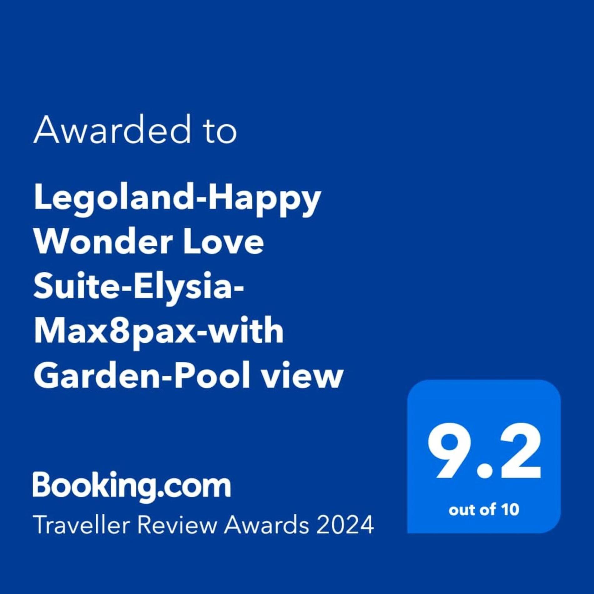 Legoland-Happy Wonder Love Suite-Elysia- Max8Pax-With Garden-Pool View Nusajaya  Exteriör bild